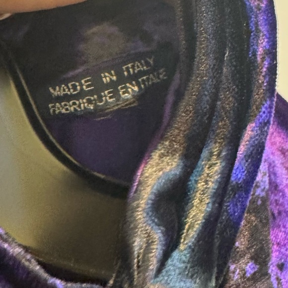 Emanuel Ungaro Vintage Purple Velvet Top - Picture 6 of 7